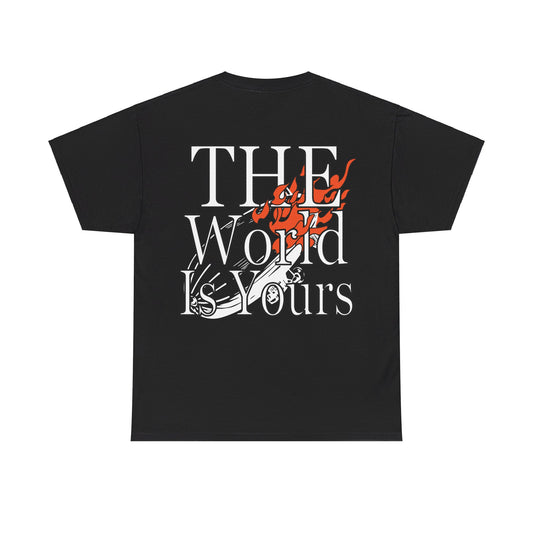 BTF Industries "The World is Yours" tee.