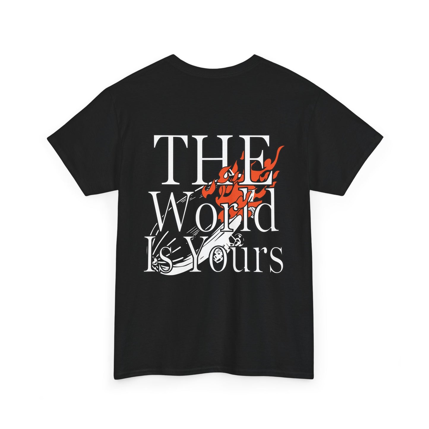 BTF Industries "The World is Yours" tee.